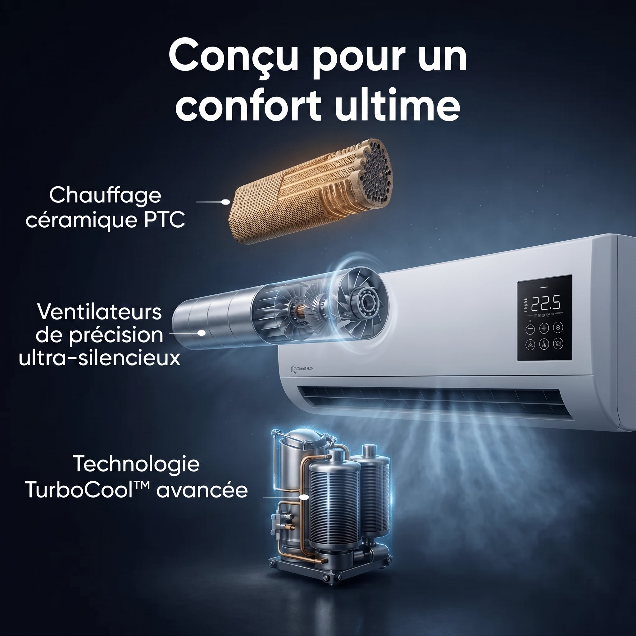 ComfortAir Pro – De la fraîcheur à tout moment, où et quand vous le souhaitez