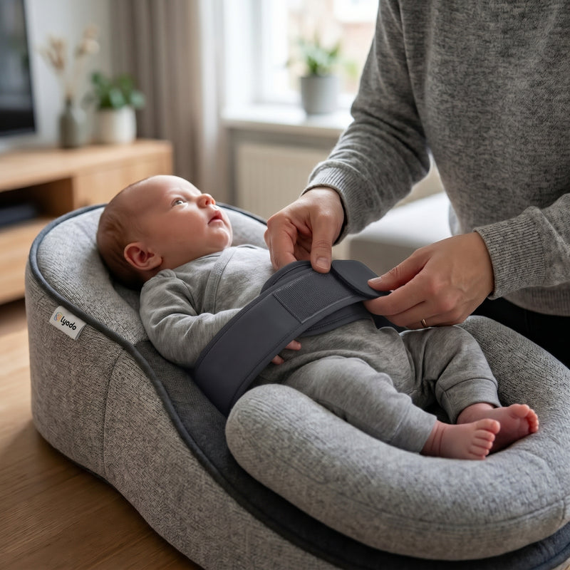 Riem om — losjes, niet strak