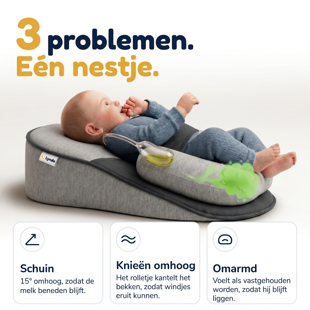 Het refluxnestje dat de houding van jouw armen vasthoudt