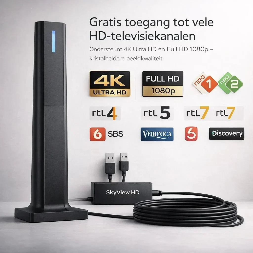 SkyView HD – Gratis tv kijken zonder kabel of abonnement