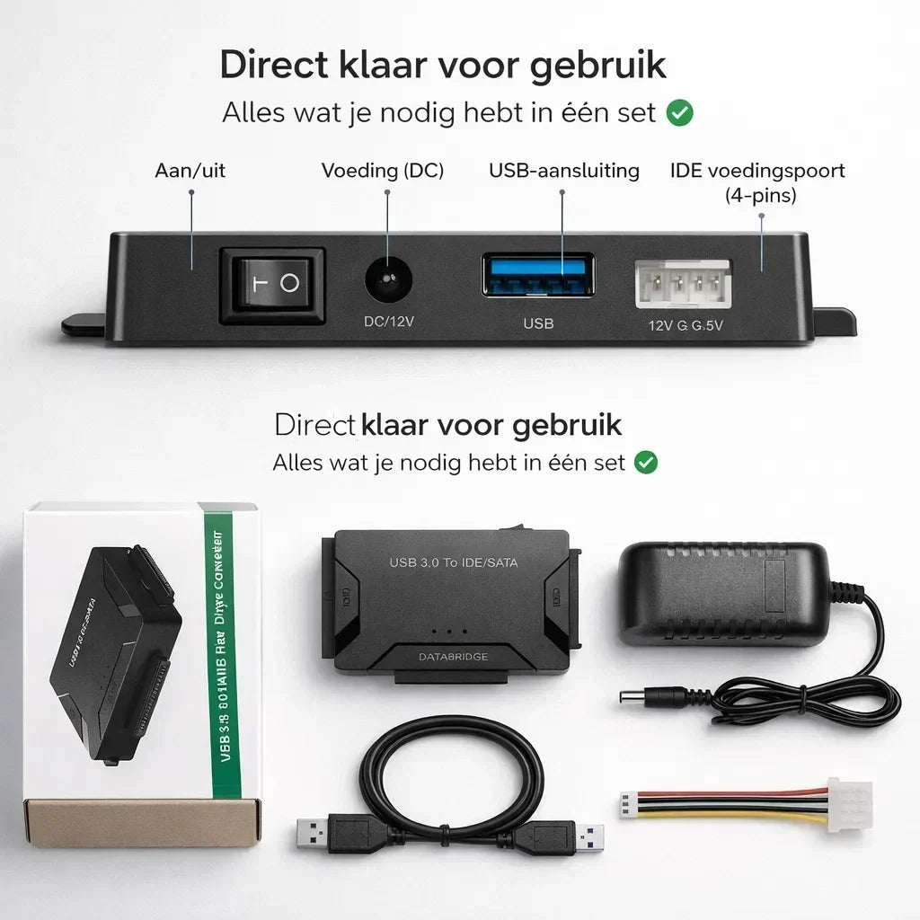 DataRevive USB-adapter voor harde schijven