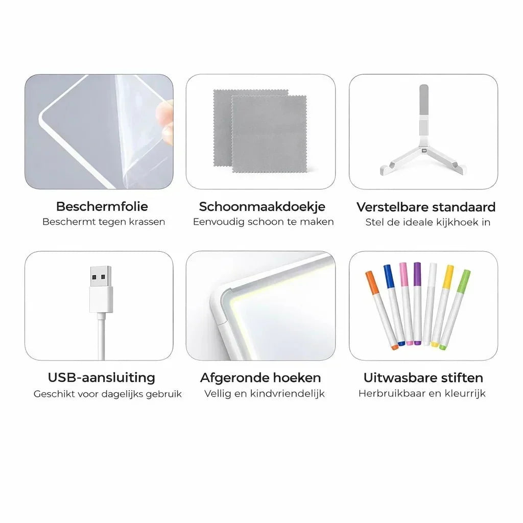 GlowBoard – Creatief tekenen zonder rommel